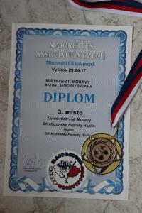 Diplom - Mistrovstvi Moravy 2017 Vyskov