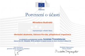 Certificate Budirska